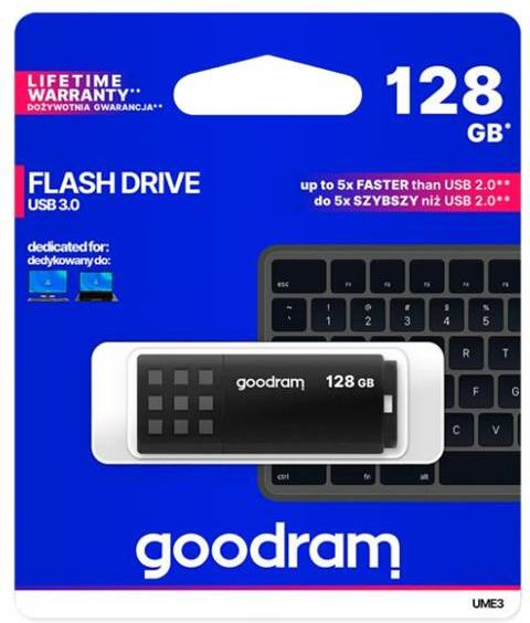 Flash disk GOODRAM USB 3.0 128GB bílo-černý
