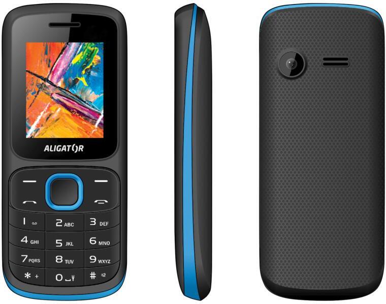 Mobilní telefon Aligator D210 Dual SIM, černo-modrý