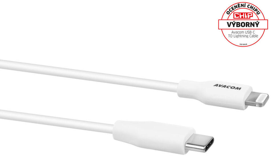AVACOM MFIC-120W kabel USB-C - Lightning, MFi certifikace, 120cm, bílá (DCUS-MFIC-120W)
