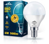 Žárovka LED ETA EKO LEDka mini globe 6W, E14, studená bílá