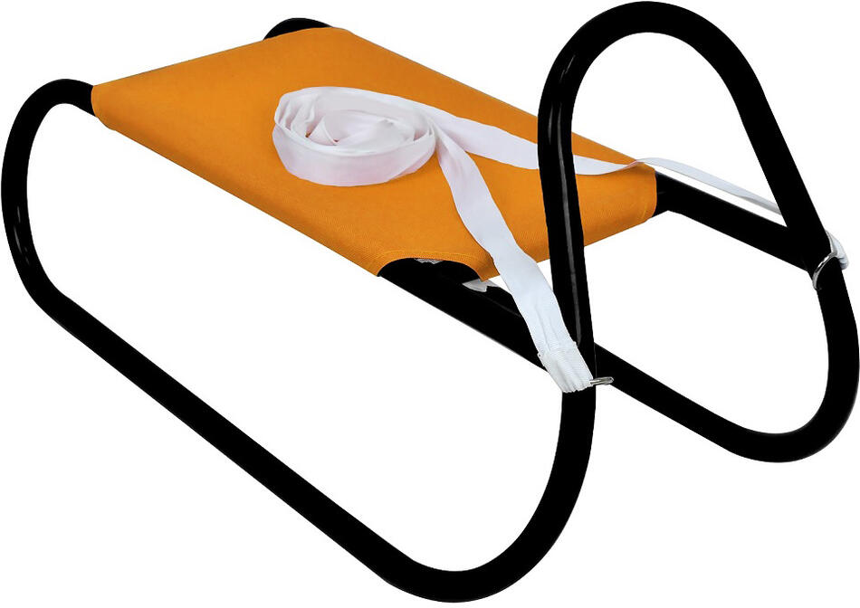 Kovové saně 62 cm RULYT®, oranžovo-černé