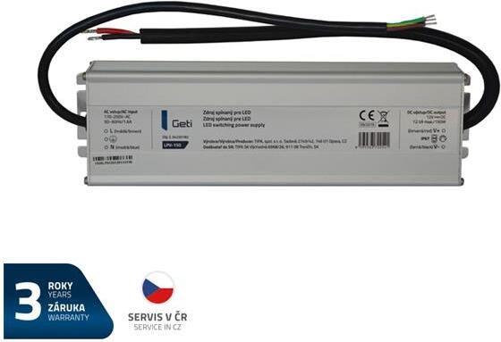 Zdroj spínaný pro LED 12V/150W GETI LPV-150