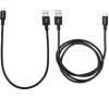 VERBATIM kabel Micro B USB Cable Sync & Charge 100cm (Black) + Verbatim Micro B USB Cable Sync & Charge 30cm (Black) (48875)