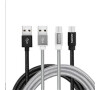 ADATA Sync & Charge kabel - USB A 2.0, micro USB, 200cm, stříbrný (AMUCAL-200CMK-CSV)