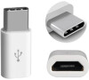 Aligator Adaptér microUSB - USB-C bílý pro nabíječky a datové kabely