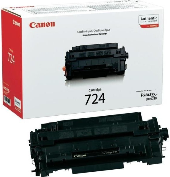 Toner Canon CRG-724 H, 12500 stran originální - černá