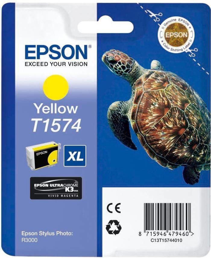 Inkoustová náplň Epson T1574, 25,9ml originální - žlutá