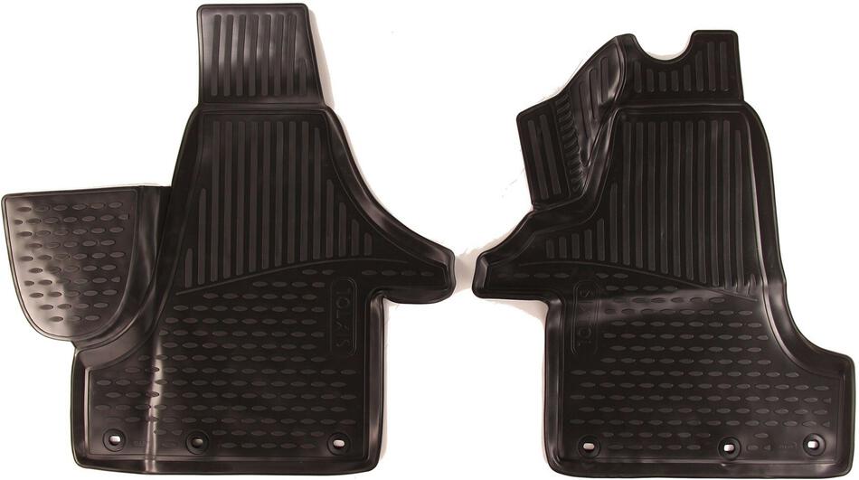 3D gumové koberce Sixtol VW Transporter T6 2015 VAN Evropa, 2 ks
