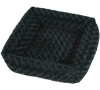 Olala Pets Cube Fuzzy, 53x53 cm, černá