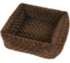 Olala Pets Cube Fuzzy, 53x53 cm, hnědá