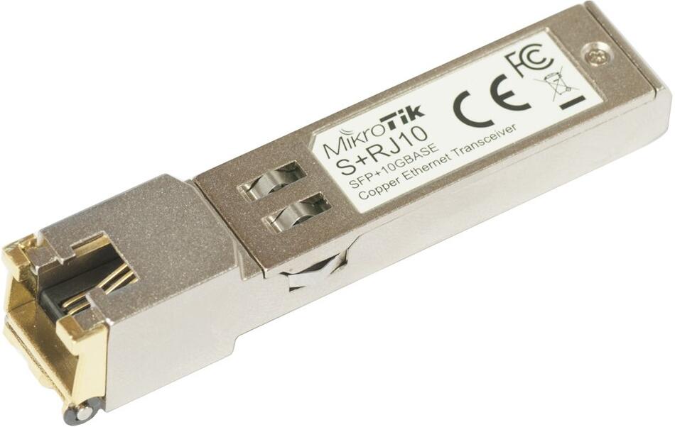 MikroTik S+RJ10 RJ45 10M / 100M / 1G / 2,5G / 5G / 10G copper modul (SFP+)