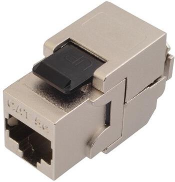 Solarix keystone c5e STP RJ45 černý samořezný SXKJ-5E-STP-BK-SA (25286702)