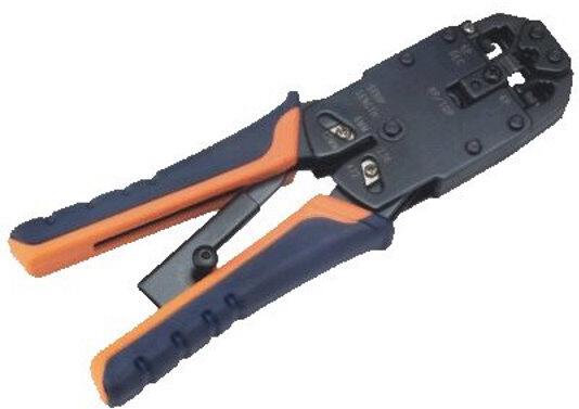 DATACOM Konektorovací kleště PROFI 8P+6P OR/BL račna (RJ45,12,11) (4511)