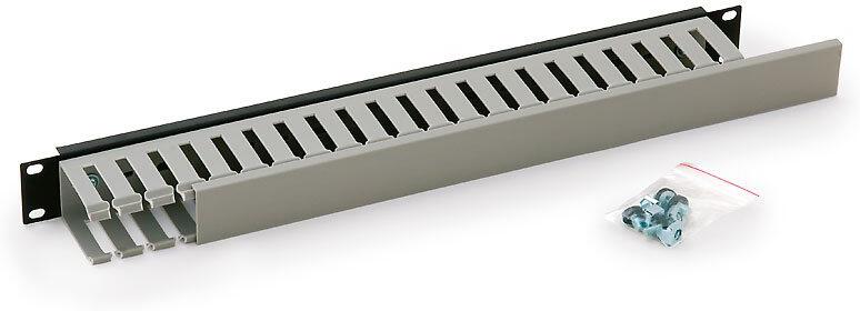 Triton 19" vyvaz. panel 1U jednostranná plast. lišt BK (RAB-VP-X02-A1)