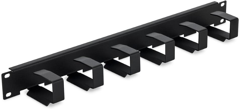 Triton 19' vyvazovací panel 1U, 6x vyvazovací háček 70x27mm, černý (RAB-VP-X23-A1)
