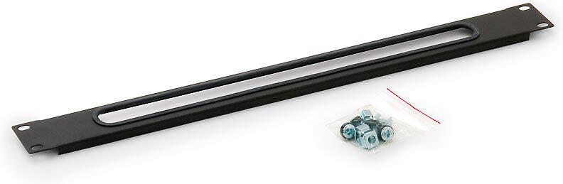 Triton Průchozí panel 1U BK, černý (RAB-ZP-X03-A1)