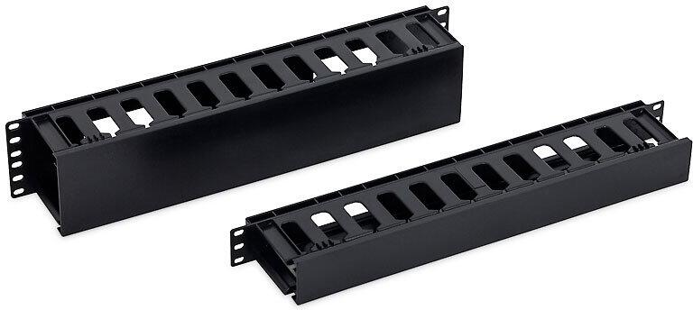 Triton 19' vyvazovací panel 1U plastový RAL9005 (RAB-VP-X30-A1)