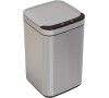Bezdotykový odpadkový koš iQtech Deodorizér stříbrný hranatý, 10 l