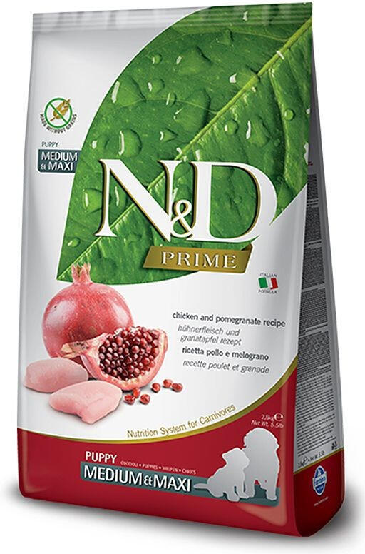 N&D PRIME DOG Puppy M/L Chicken & Pomegranate 12kg