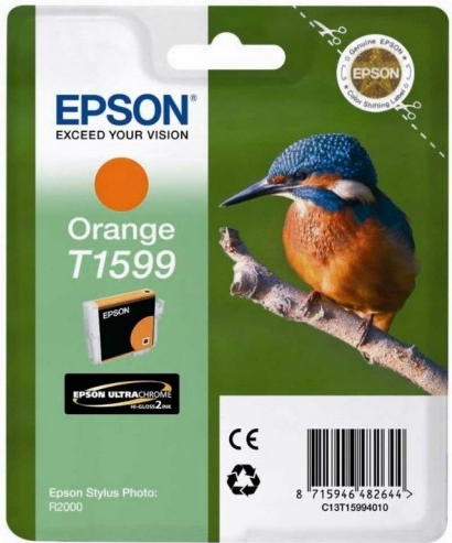 Inkoustová náplň Epson T1599, 17ml originální - oranžové