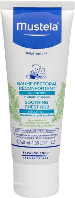 Tělový balzám Mustela Bébé Soothing Chest Rub, 40 ml