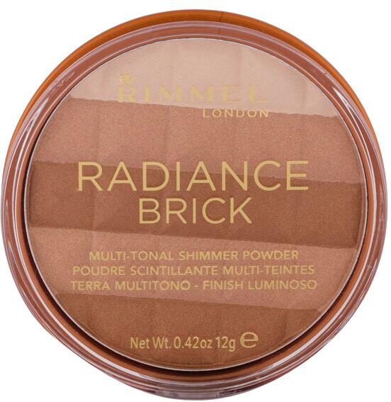 Bronzer Rimmel London Radiance Brick, 12 ml, odstín 001 Light