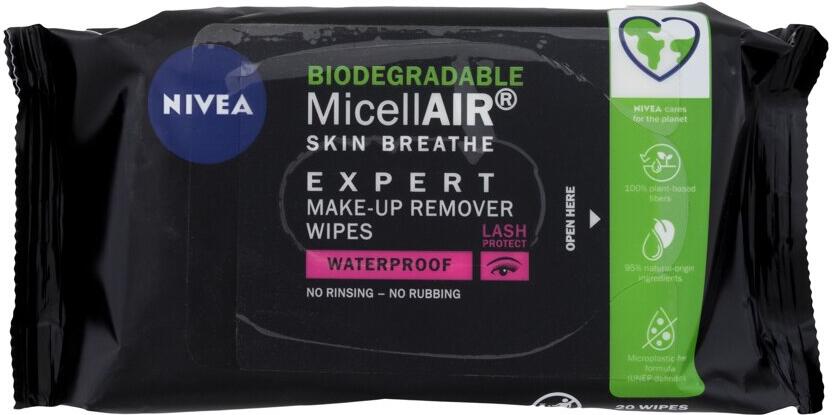 Čisticí ubrousky Nivea MicellAIR Expert, 20 ml (Waterproof)