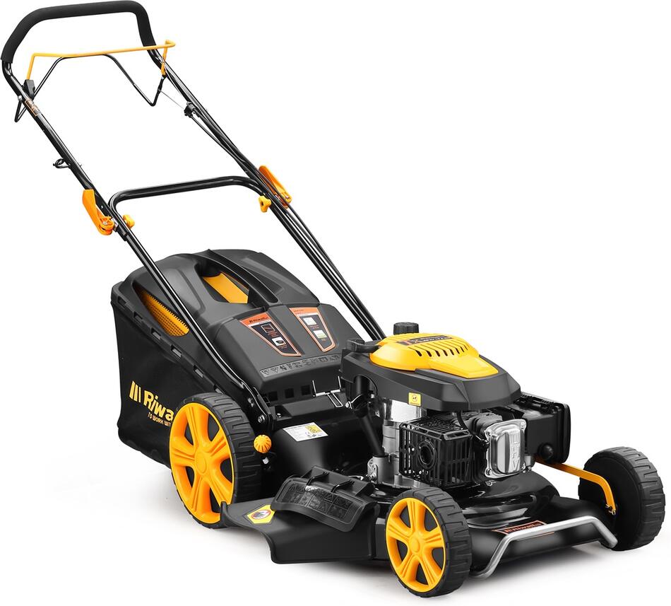 Benzínová sekačka Riwall PRO RPM 5355, 4v1 s pojezdem