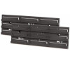 Montážní panel HANGING BAR 386x130x18 černý, 2 ks PROSPERPLAST