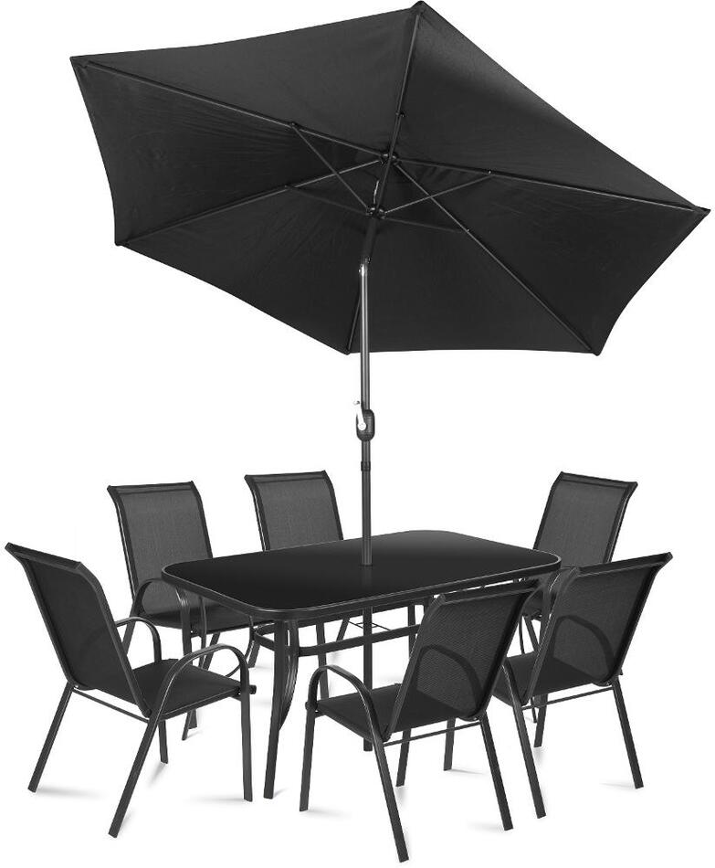 Zahradní nábytek Fieldmann RUBY DARK+ Slunečník Fieldmann FDZN 5007 3m