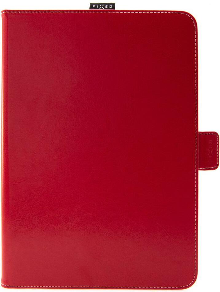 Pouzdro pro 10,1" tablety FIXED Novel se stojánkem a kapsou pro stylus, PU kůže, červené