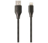 Datový kabel Forever Core Lightning MFI 1,5m 2,4A textilní černý