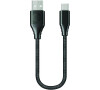 Datový kabel Forever Core USB-C 20cm 3A textilní černý