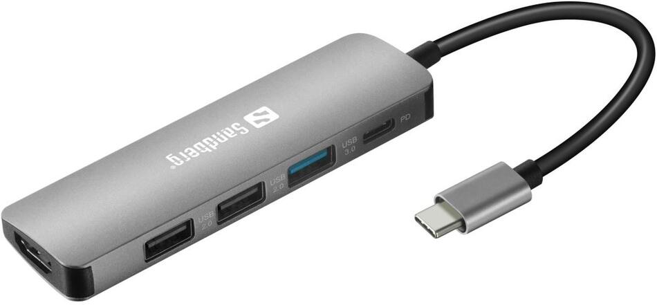 Sandberg USB-C Dock HDMI+3xUSB+PD 100W (136-32)