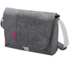 Brašna na notebook DICOTA Bounce messenger 16,4" - šedá/růžová