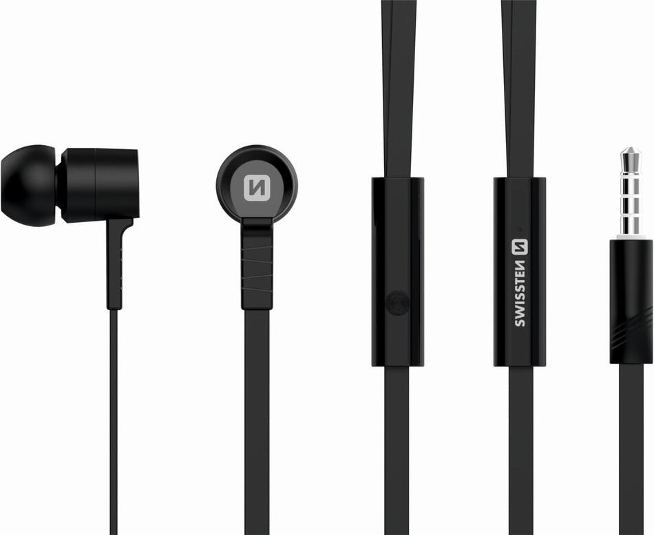 SLUCHÁTKA SWISSTEN EARBUDS RAINBOW YS-D2 ČERNÁ
