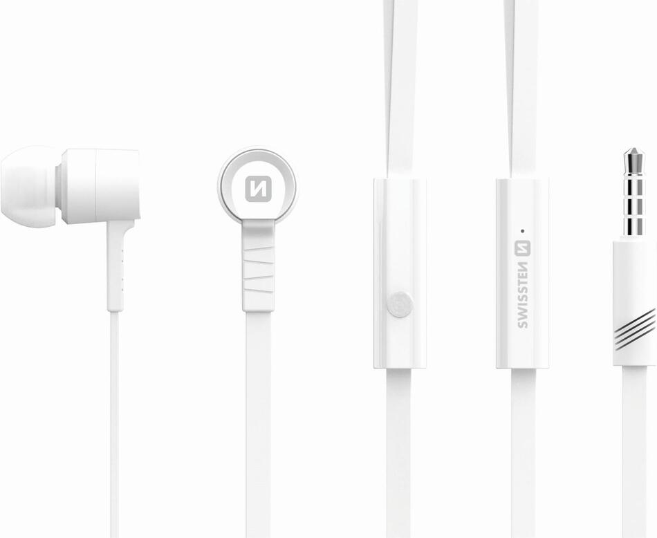 SLUCHÁTKA SWISSTEN EARBUDS RAINBOW YS-D2 BÍLÁ