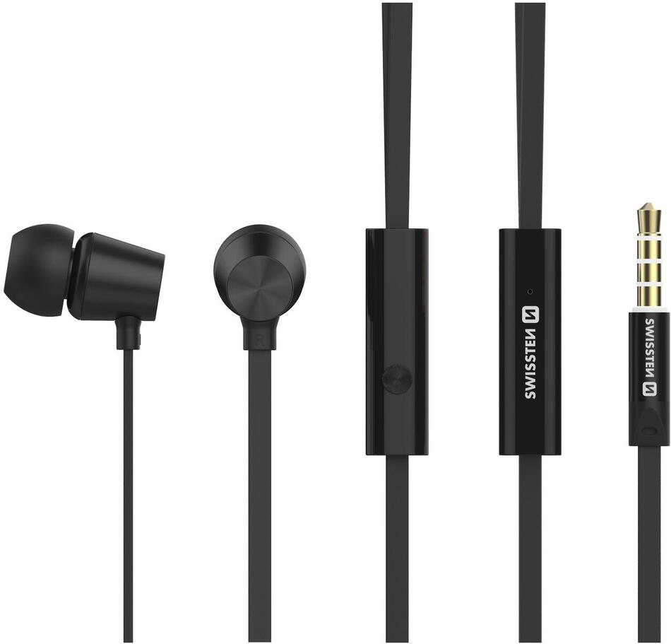 Sluchátka Swissten Eerbuds Dynamic YS500, černá