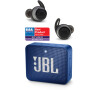 SET JBL Reflect Flow Black + JBL GO2 Blue