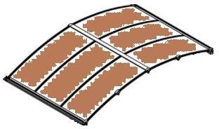 Rozšiřovací modul pro přístřešky Palram řady Arcadia (210 cm)