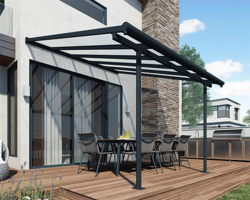 Palram - Canopia Sierra 3000 antracit 3 x 3, hliníková (montovaná) pergola