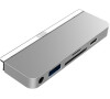 HyperDrive 6-in-1 USB-C Hub pro iPad Pro - Silver (HY-HD319-SILVER)