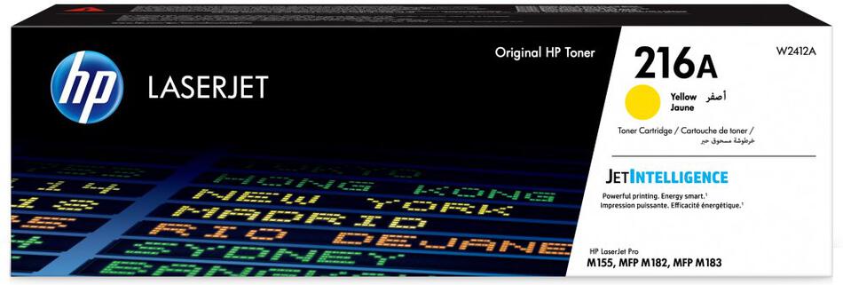 HP toner 216A (Žlutý, 850str) pro HP Color LaserJet Pro MFP M182/ M183 (W2412A)