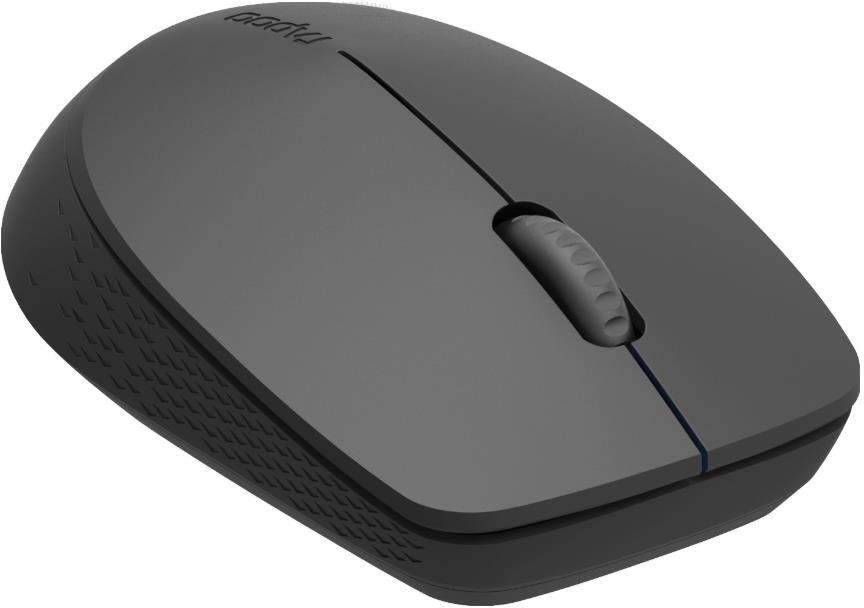 RAPOO myš M100 Silent Comfortable Silent Multi-Mode Mouse, Dark Grey