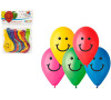 Smart Balloons Balonek/Balonky nafukovac 10" potisk Smile 10cm 10ks v sku karneval