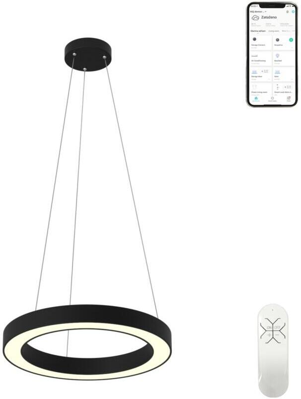 Smart závěsné svítidlo Immax NEO PASTEL 07093L Zigbee 3.0 60cm 52W, černé