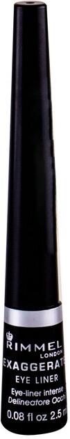 Oční linka Rimmel London Exaggerate, 2,5 ml, odstín 001 Black