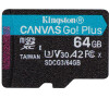 Pamov karta KINGSTON 64GB microSDXC Canvas Go! PLus 170R/100W U3 UHS-I V30 Card bez adapteru (SDCG3/64GBSP)