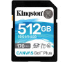 Kingston Canvas Go Plus / SDXC / 512GB / UHS-I U3 / Class 10 (SDG3/512GB)