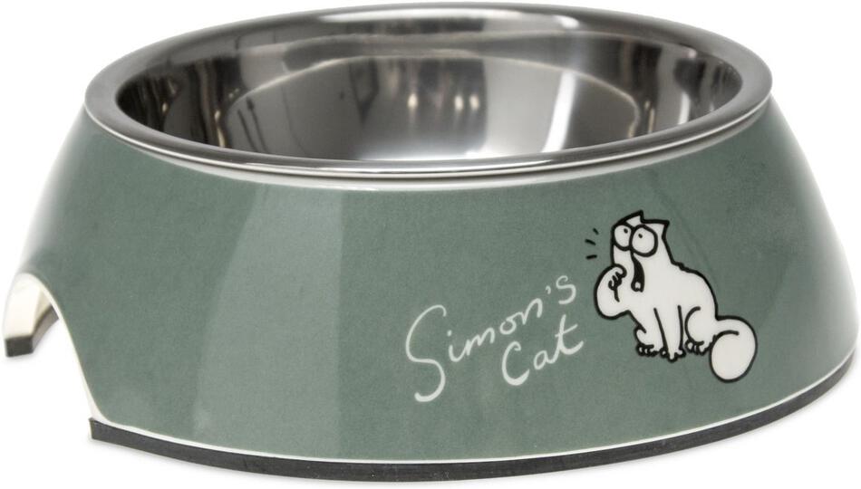 Karlie Simon's Cat Miska pro kočky zelená 14X14X4,5 CM 160 ML